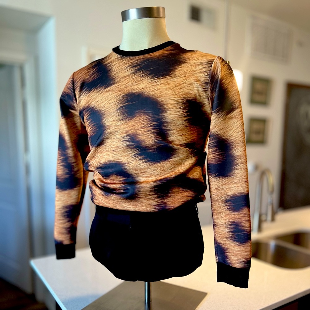 iSwag Leopard 3D Print Sweater
